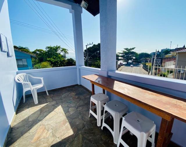 Ilha Centro Sul Ufsc, ar cond, estac, varanda, vista mar -até 6 pessoas Florianópolis Exterior foto